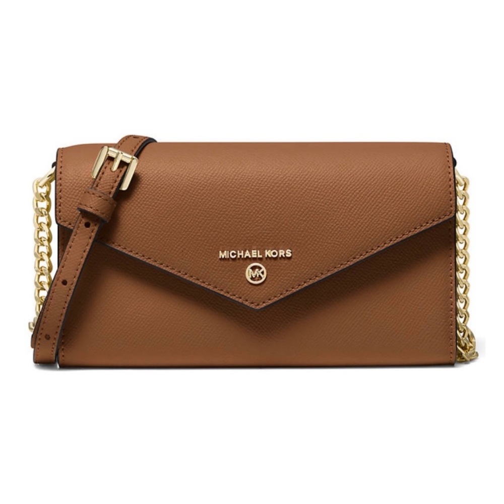 MICHEAL Michael Kors Jet Set Charm Large Envelope Phone Crossbody in Luggage